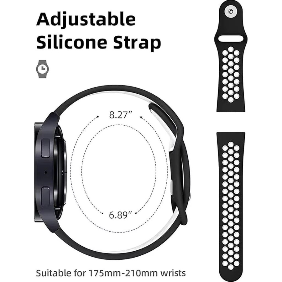 FancyWrist Uhrenarmband Silikon, 22 mm, zweifarbig, Redmi Watch 5 Active/5 Lite - Bild 4