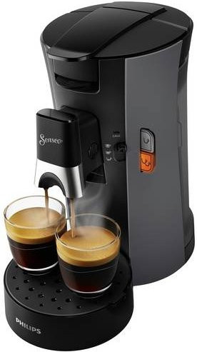Philips Senseo Select CSA230/50 Kaffeepadmaschine in Schwarz und Grau mit Abschaltautomatik und Entkalkungsprogramm - Bild 1