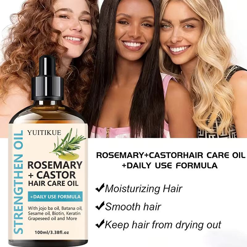 YUITIKUE Rosmarin-Rizinusöl, Multi-Öl-Mischung, 100 ml, Unisex - Bild 6