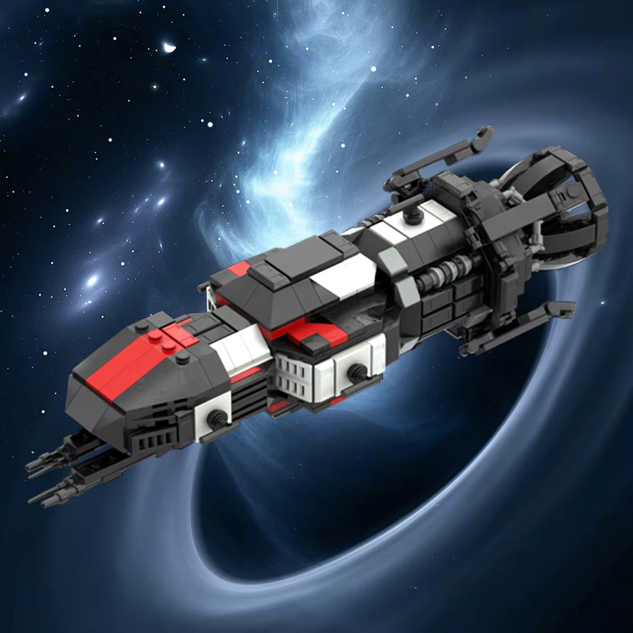 GOBRICKS MOC Rocinante S4 The Expanse, Mini-Raumschiffmodell, Bausteine - Bild 3