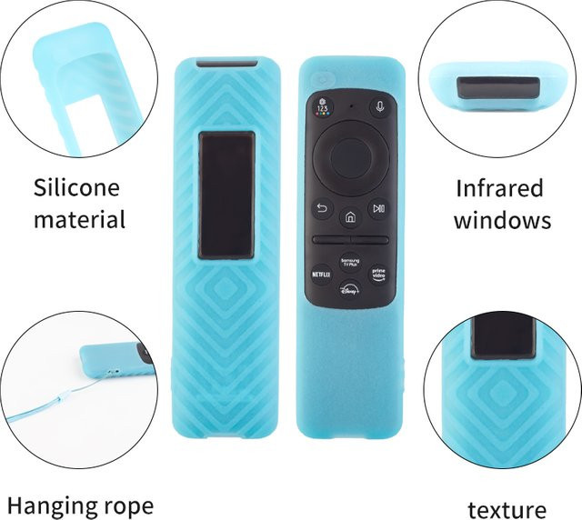 Silikonhülle in Blau für Samsung SolarCell Fernbedienungen TM2360E und TM2361E - Bild 1