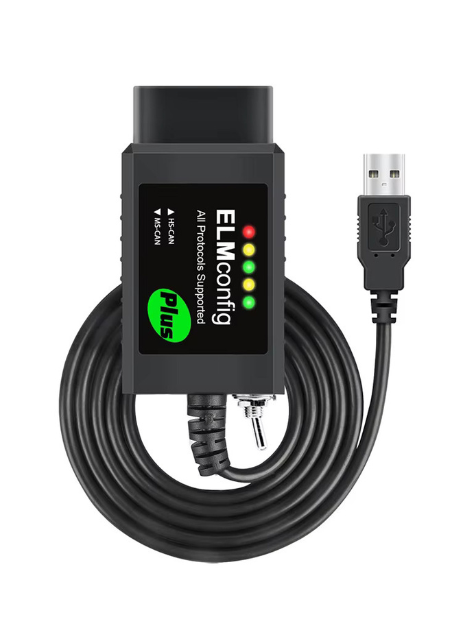 OBDMonster FORscan USB OBD2 ELM327 V1.5 Diagnose Scanner Tool mit Schalter und PIC18F25K80 Chip für Ford in Schwarz - Bild 3