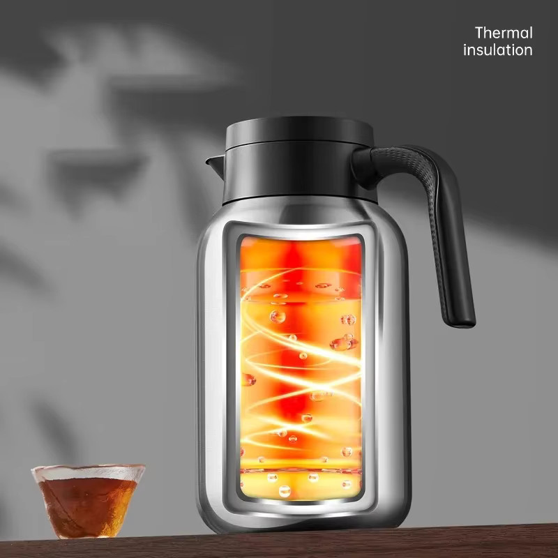 COOKER KING Isolierter Edelstahl Wasserkocher und Thermoskanne in Silber, 1,5 l bis 2,0 l Fassungsvermögen - Bild 4