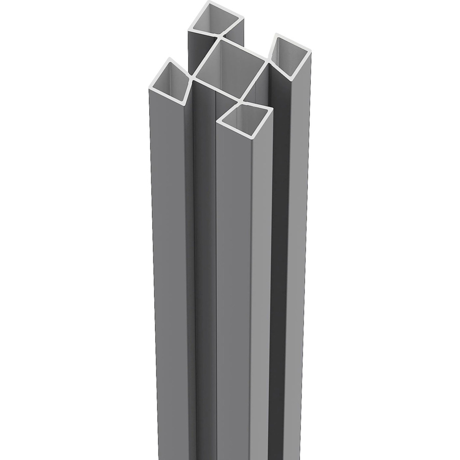 ZacAlu Aluminium-Zaunpfosten Silbergrau B/T/H: 7,3 x 7,3 x 194 cm - Bild 2