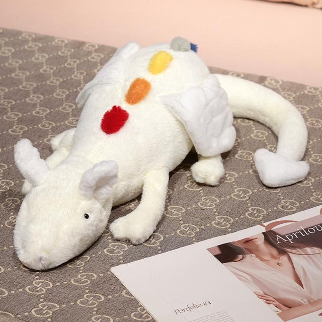Regenbogen-Schnee-Drachen-Puppe Plüschtier Bunt / Mehrfarbig 50cm - Bild 1