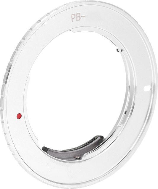 DIYelecs Elektrischer Objektivadapterring für Praktica PB-Bajonettobjektive auf Canon EOS EF-Kameras, Silber - Bild 1
