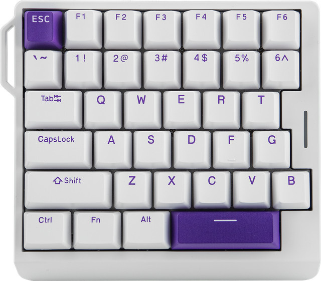 EPOMAKER HE30 Einhändige Gaming-Tastatur mit 36 Tasten, Hall-Effekt, 8KHz Polling Rate und SOCD/DKS/MT, kabelgebunden, Schwarz-Orange - Bild 1
