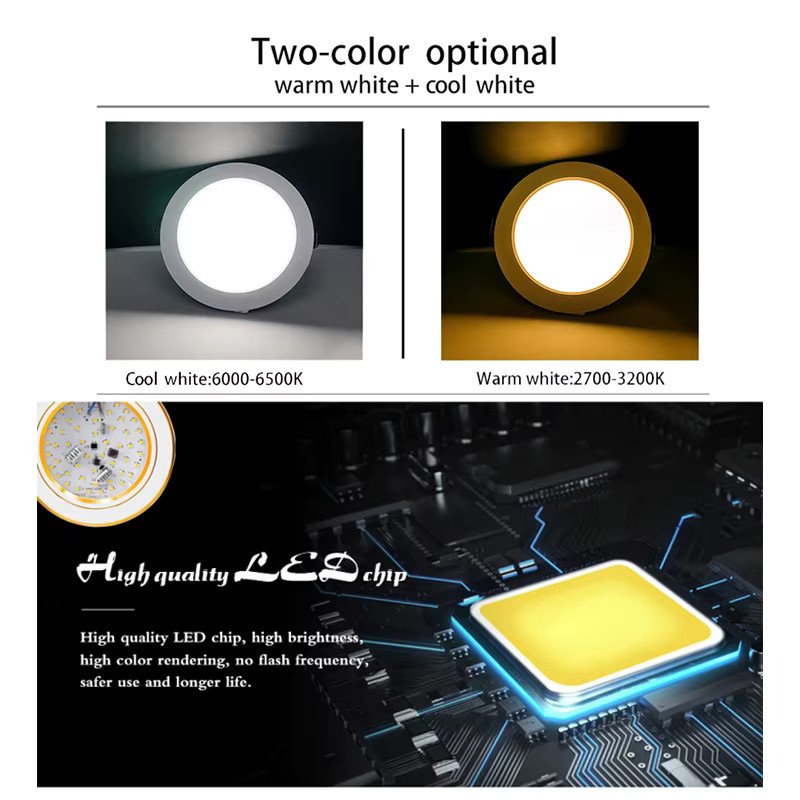 6er Set LATTUSO Runde LED-Einbauleuchten in Weiß für Innenbeleuchtung - Bild 4