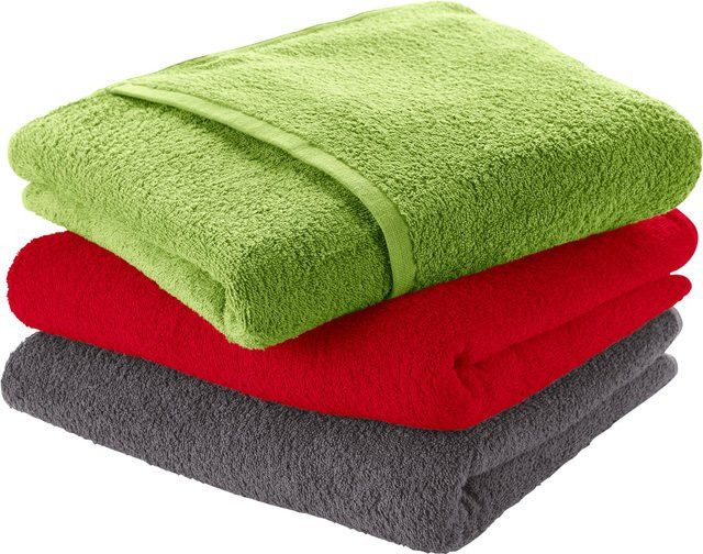 Heine Liegetuch aus 100% Baumwolle in Walkfrottier, Farbe: Green, Breite: 60 cm - Bild 1