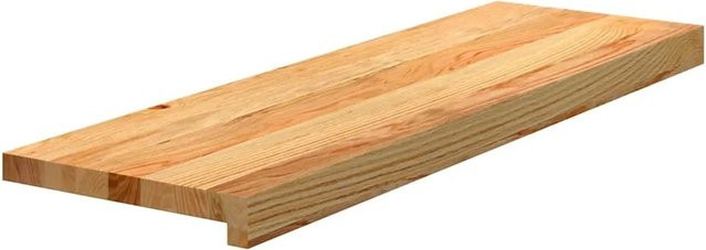 vidaXL Treppenstufen aus Massivholz Eiche, 2 Stück, Hellbraun, B/T/H: 80 x 25 x 2 cm - Bild 1