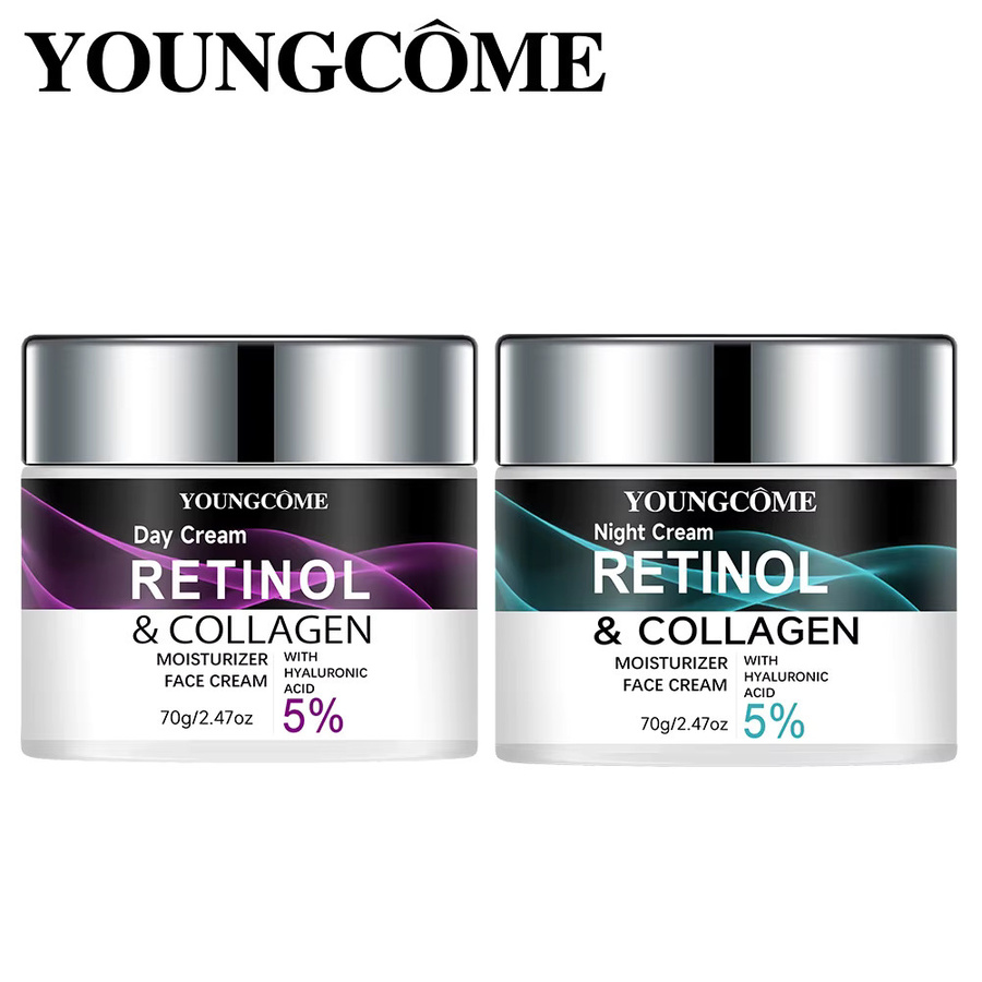 YOUNGCOME Retinol & Kollagen Feuchtigkeitscreme mit Hyaluronsäure, Gesicht - Bild 3