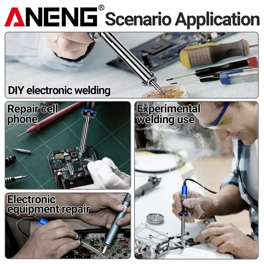ANENG SL401 Elektrischer Lötkolben 40W mit einstellbarer Temperatur für schnelles Schweißen und Reparaturen - Bild 3
