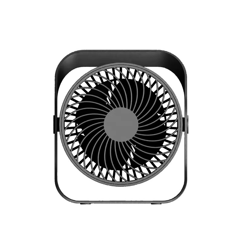 KINSCOTER Tragbarer elektrischer Tischventilator in Weiß, kabelloser USB-Ventator mit 2000 mAh Akku und Haken für Wand- oder Deckenmontage - Bild 6