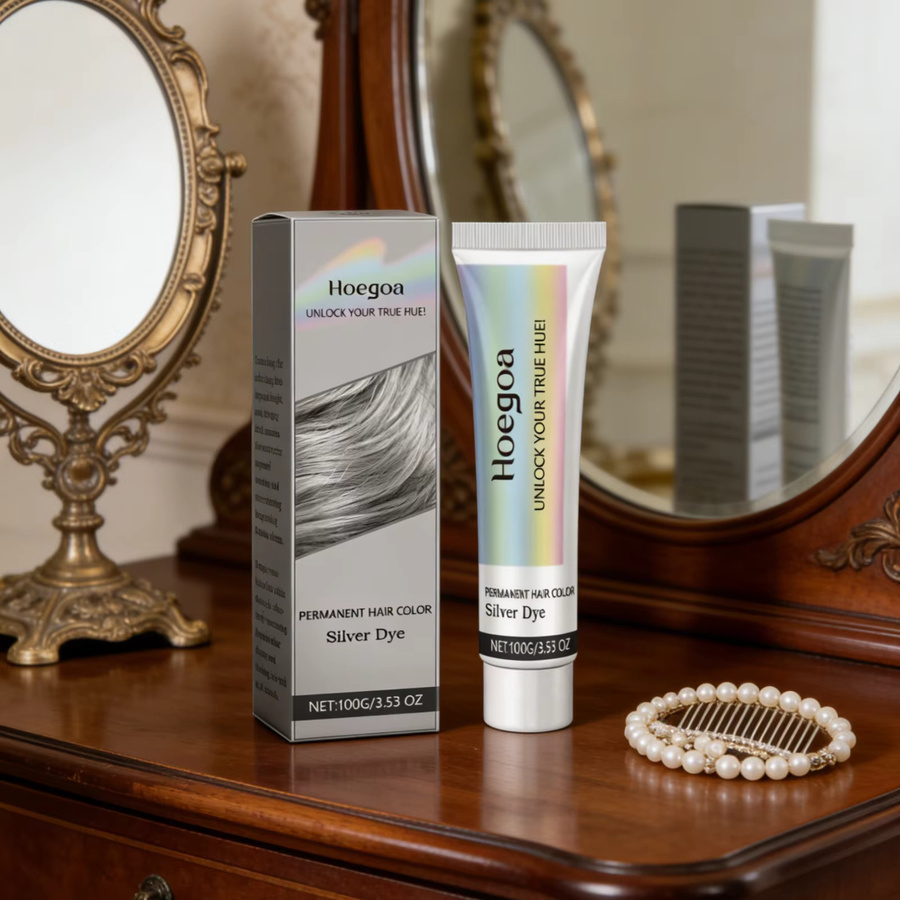 Hoegoa Haarfarbcreme Silber, 100g - Bild 4