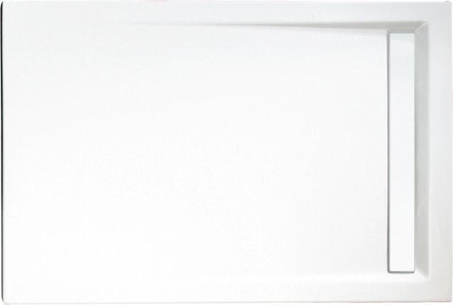 Schulte Duschwannen-Set ExpressPlus Extraflach Rechteck Weiß B: 120 cm, T: 80 cm, H: 3,5 cm - Bild 1