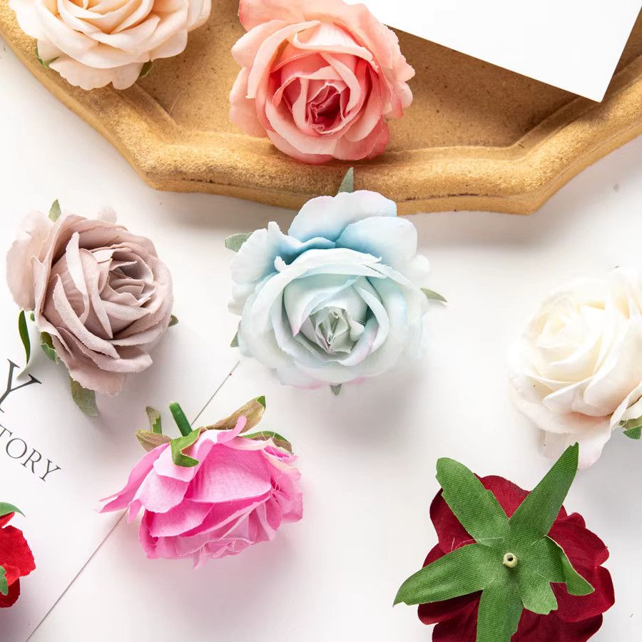 XIAOYINMO Künstliche Flanell-Rosen in Mehrfarbig für Hochzeit und DIY-Dekoration - Bild 2
