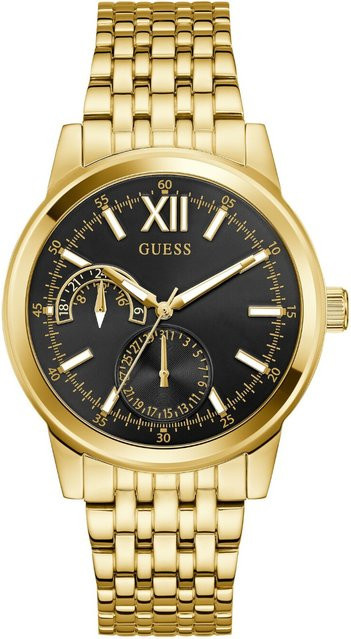 Guess Armbanduhr Emerson, Quarz, Edelstahl, Schwarz, 42 mm, Herren - Bild 1