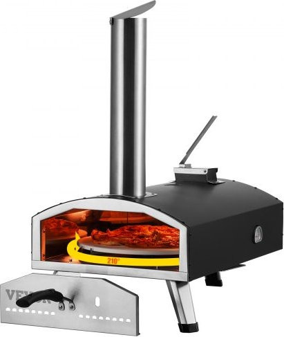 VEVOR Tragbarer Outdoor Pizzaofen aus Eisen mit Holzpellet-Brenner für Camping und Garten, Durchmesser: 30,5 cm - Bild 1
