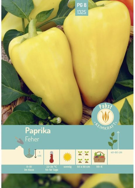 Pabst Keimkraft Paprika Früh und Spitz Saatgut - Bild 1