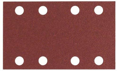 Bosch Schleifblatt C430 Expert für Holz und Lack, Körnung 60, 8 Löcher, Klett, Braun, B: 133 mm, H: 80 mm, 10er-Pack - Bild 1
