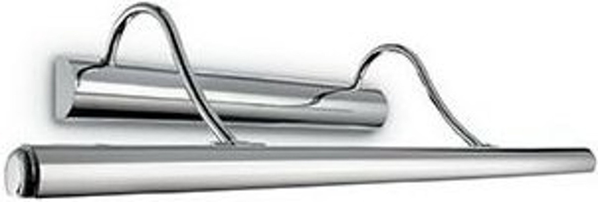 Ideal Lux Mirror 10 Ap4 Wandspiegel mit LED-Beleuchtung aus Metall in Braun, Silber und Grau, B/H/T: 60 x 60 x 19 cm - Bild 1