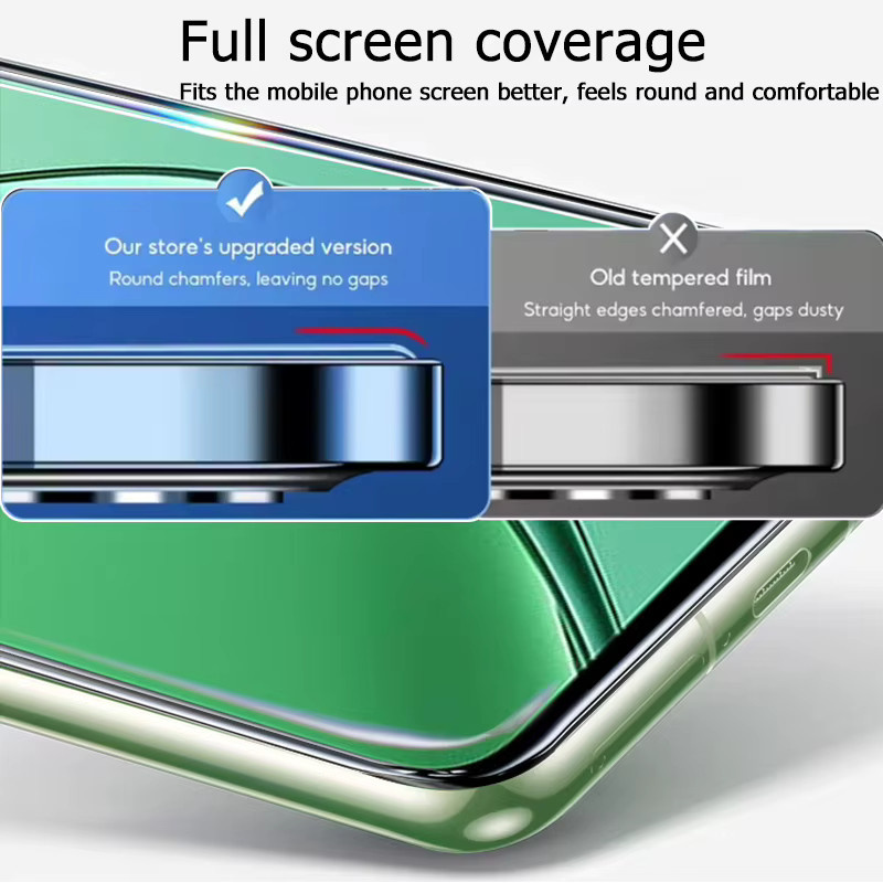 3er-Set gehärtetes Glas als Displayschutz für Realme C65 5G, transparent, HD-Schutz mit Fingerabdruck-Entsperrung - Bild 5