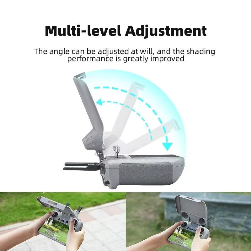 BRDRC Sun Hood Displayschutzfolie für DJI Mavic 4 Pro, NEO, Flip, Mini 4 Pro und Air 3S sowie Vollbildschutz für DJI RC 2 in Grau - Bild 2