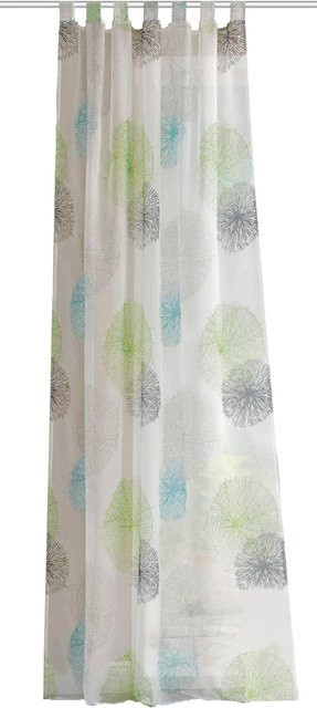 Heine Home Dekostore aus Voile in Türkis und Multicolour, semi-transparent, 100% Polyester - Bild 1