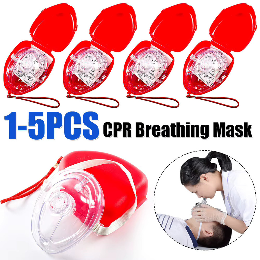 Shunmaii Wiederverwendbare CPR-Maske für professionelle künstliche Beatmung und Notfallrettungstraining - Bild 2