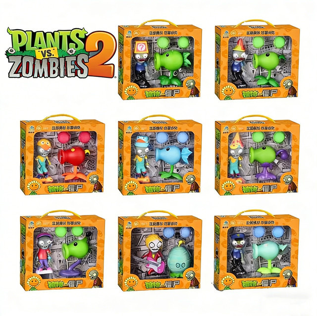 SHI JI YI GAO Plants vs. Zombies, Spielfiguren, Silikon, 8 Stile - Bild 1