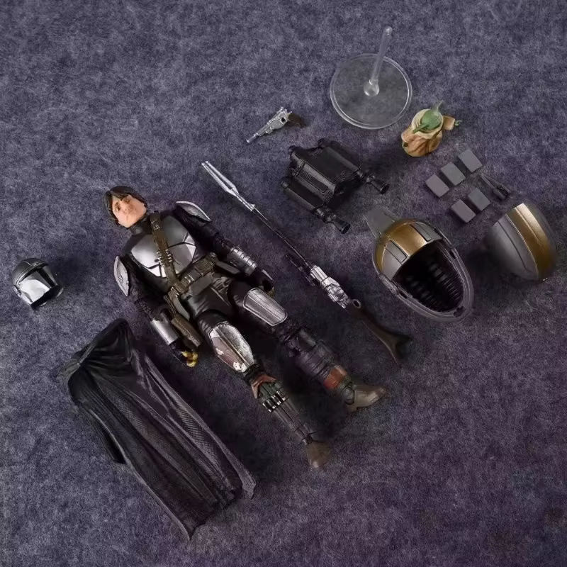 Bandai The Mandalorian Actionfiguren Set mit Baby Grogu und Din Djarin, mehrfarbig, Höhe: 15 cm - Bild 3