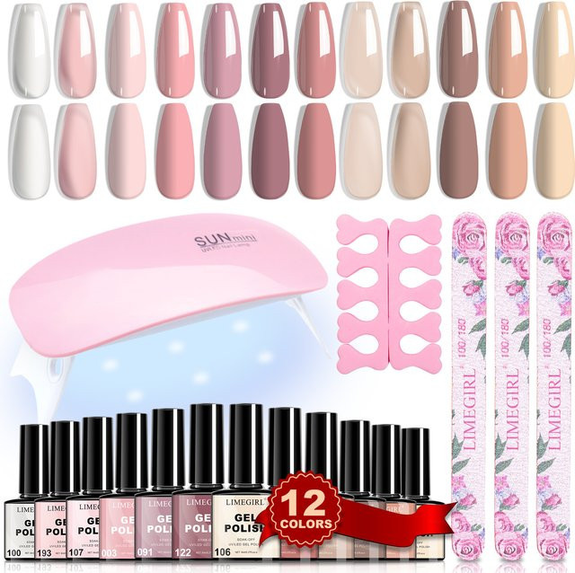 LIMEGIRL Gel-Nagellack-Set, 12-teilig, 8 ml, Glänzend - Bild 1