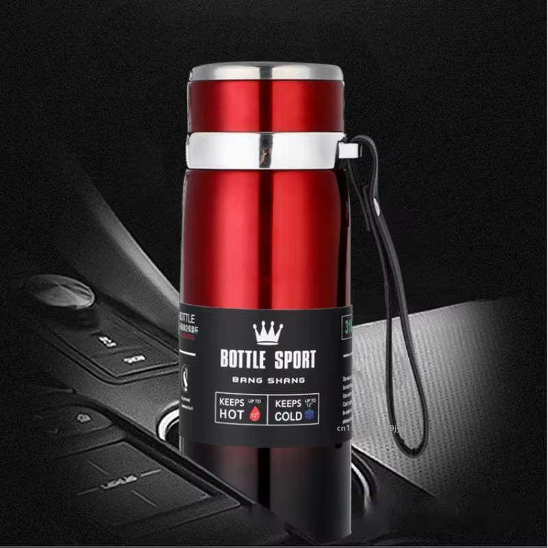 Simbuid Thermoskanne aus Edelstahl als Vakuum-Isolierflasche für Heiß- und Kaltgetränke, Farbe: Silber, Volumen: 800 ml oder 1000 ml - Bild 4