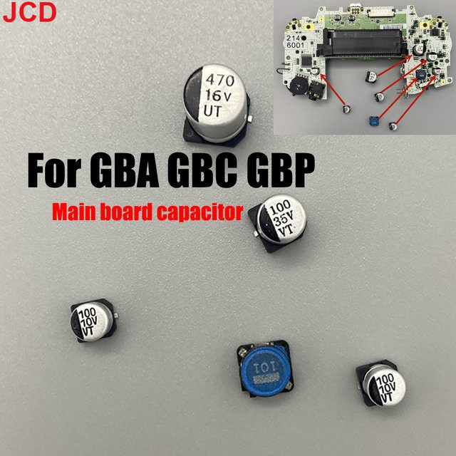 JCD Kondensator für Gameboy Pocket, GBA, GBC und GBP Color Motherboard als Ersatzteil für Retro-Reparaturen - Bild 1