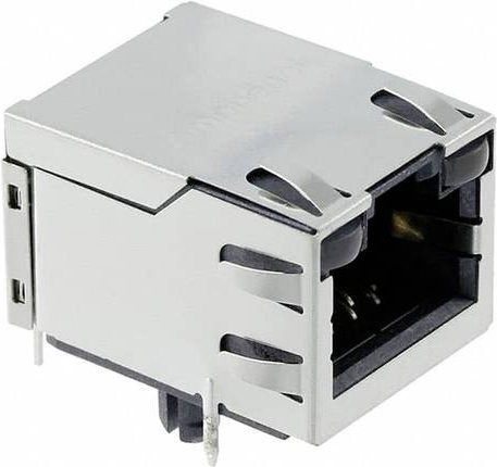 Amphenol RJE5918854A1 Ethernet LAN Steckverbinder in Silber - Bild 1