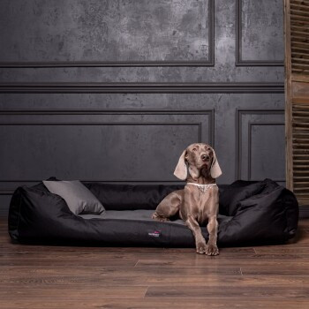 Tierlando NESTOR Orthopädisches Hundebett aus robustem Oxford 2000D DUO in Graphit Schwarz, B/T/H: 110 x 90 x 25 cm - Bild 2
