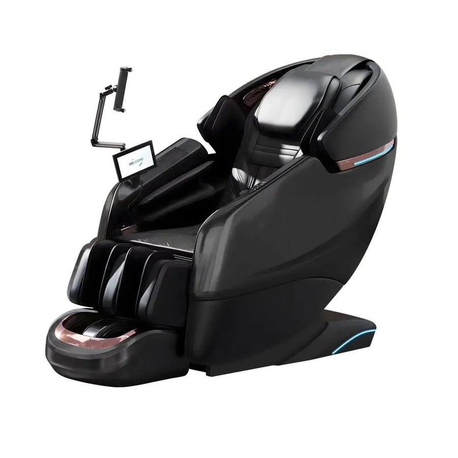360Home 4D Ganzkörper Massagesessel mit Heizfunktion, Tiefenmassage, SL-Schienen und Bluetooth in Schwarz - Bild 2