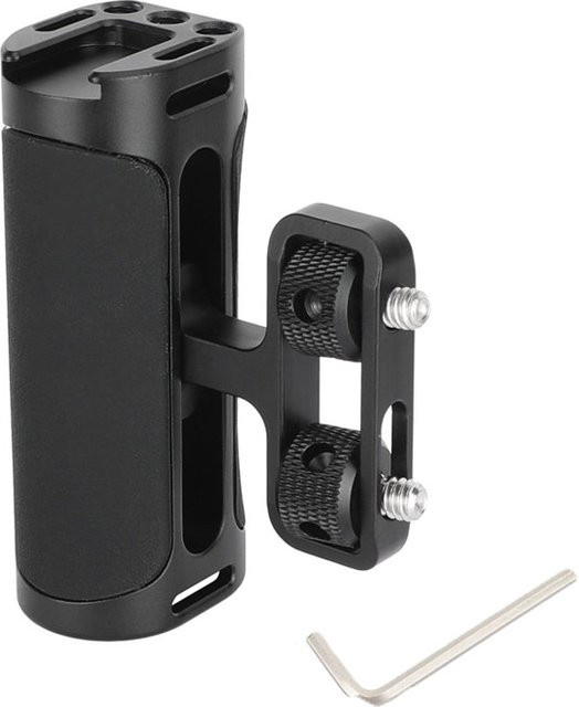 CAMVATE Mini Seitengriff mit Kaltschuh-Schnittstelle und 1/4"-20 Schraubhalterung für DSLR-Digitalkamerakäfig, Schwarz - Bild 1