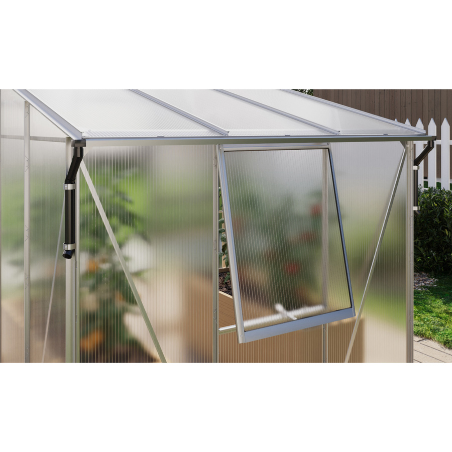 Vitavia Gewächshaus Palma 3250 mit Pultdach und Fundamentrahmen aus Aluminium und Polycarbonat - Bild 3