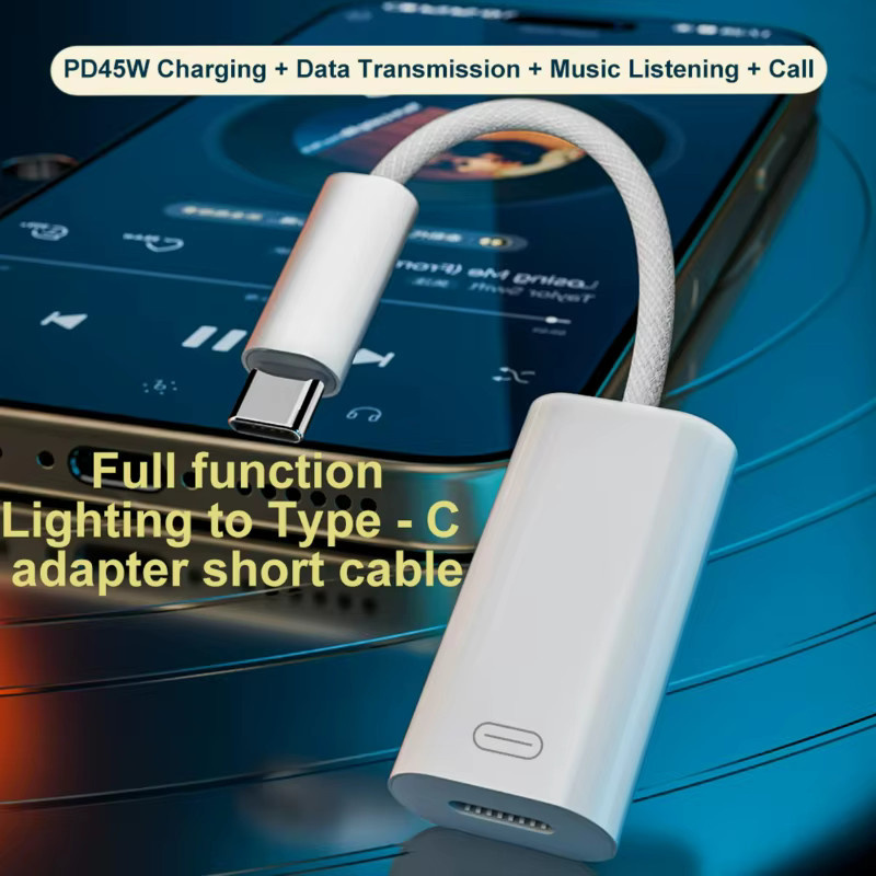 BSN USB-C auf Lightning Audio-Adapter in Weiß für iOS und USB-C Geräte - Bild 2