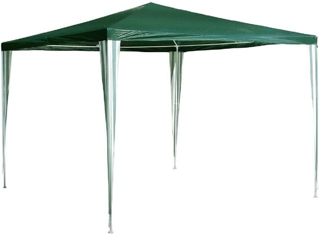 VCM Pavillon Partyzelt in Grün mit wasserabweisender PE-Plane und Stahlgestell, B/T: 3 x 3 m - Bild 1