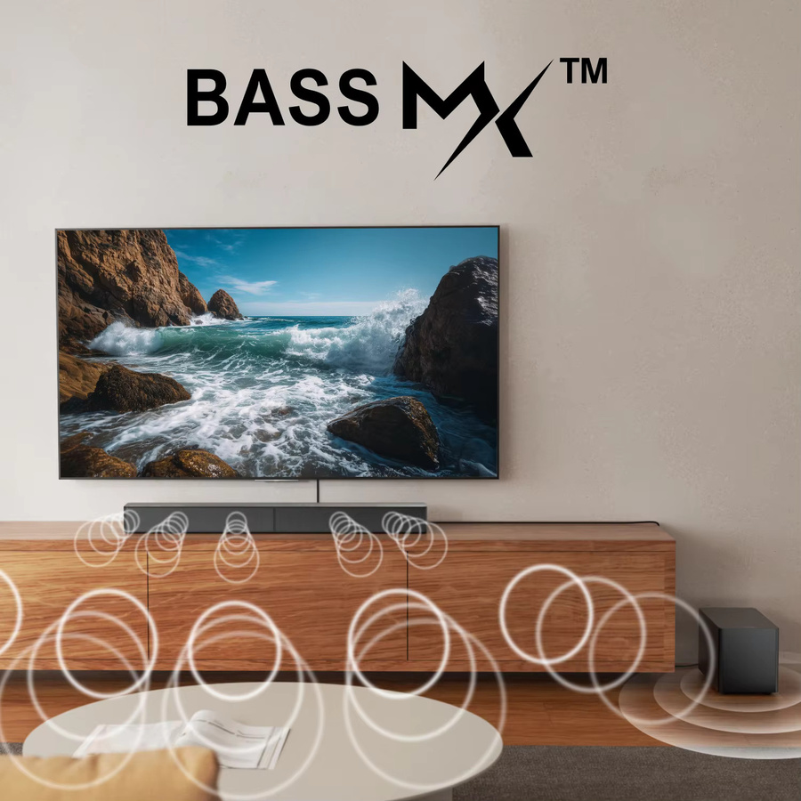 ULTIMEA 340W 5.1-Kanal Soundbar mit Dolby Atmos und APP-Steuerung, Heimkino-Soundsystem für Smart-TV in Schwarz mit 5,25-Zoll Kabelgebundenem Subwoofer - Bild 5