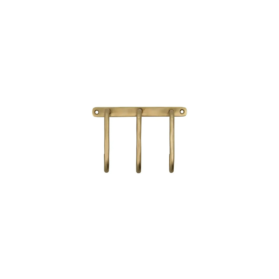 House Doctor Garderobenhaken Welo aus rostfreiem Stahl in Gold, gebürstetes Messing - Bild 1