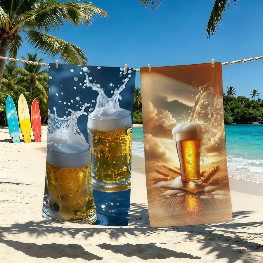 JMG Household Supplies Anime Saugfähiges Strandhandtuch für Outdoor und Camping, Multicolor, 40 x 70 cm - Bild 1
