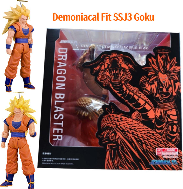 Bandai Dragon Ball Z SSJ3 Goku Figur, Actionfiguren, Super Saiyan Goku Figurine Dragon Blaster Modell Spielzeug - Bild 1