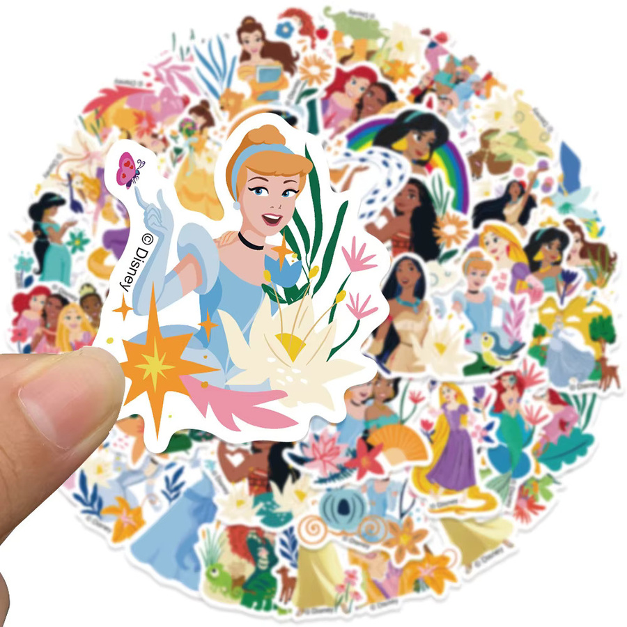 Disney Aufkleber, Rapunzel Ariel Schneewittchen, 10-teiliges Set - Bild 2