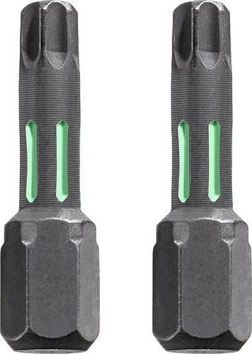Kwb Sechskant-Bit T 25 aus Stahl, 2 Stück, Grau - Bild 1