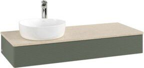 V&B Waschtischunterschrank Antao mit Frontstruktur und Beleuchtung, lackiert, B/T/H: 120 x 50 x 19 cm - Bild 1