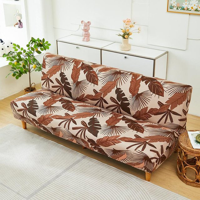 Waschbare Stretch Sofabettabdeckung aus Polyester im Strickdesign für dein Wohnzimmer - Bild 1