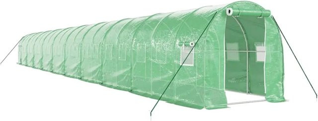 Furnicato Gewächshaus mit Stahlrahmen in Grün, Fläche: 40 m², B/H/T: 20 x 2 x 2 m - Bild 1